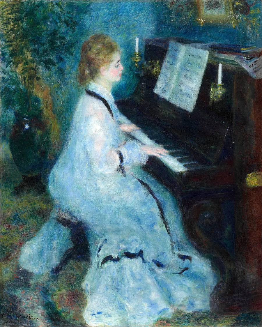 Woman at the Piano - Pierre-Auguste Renoir