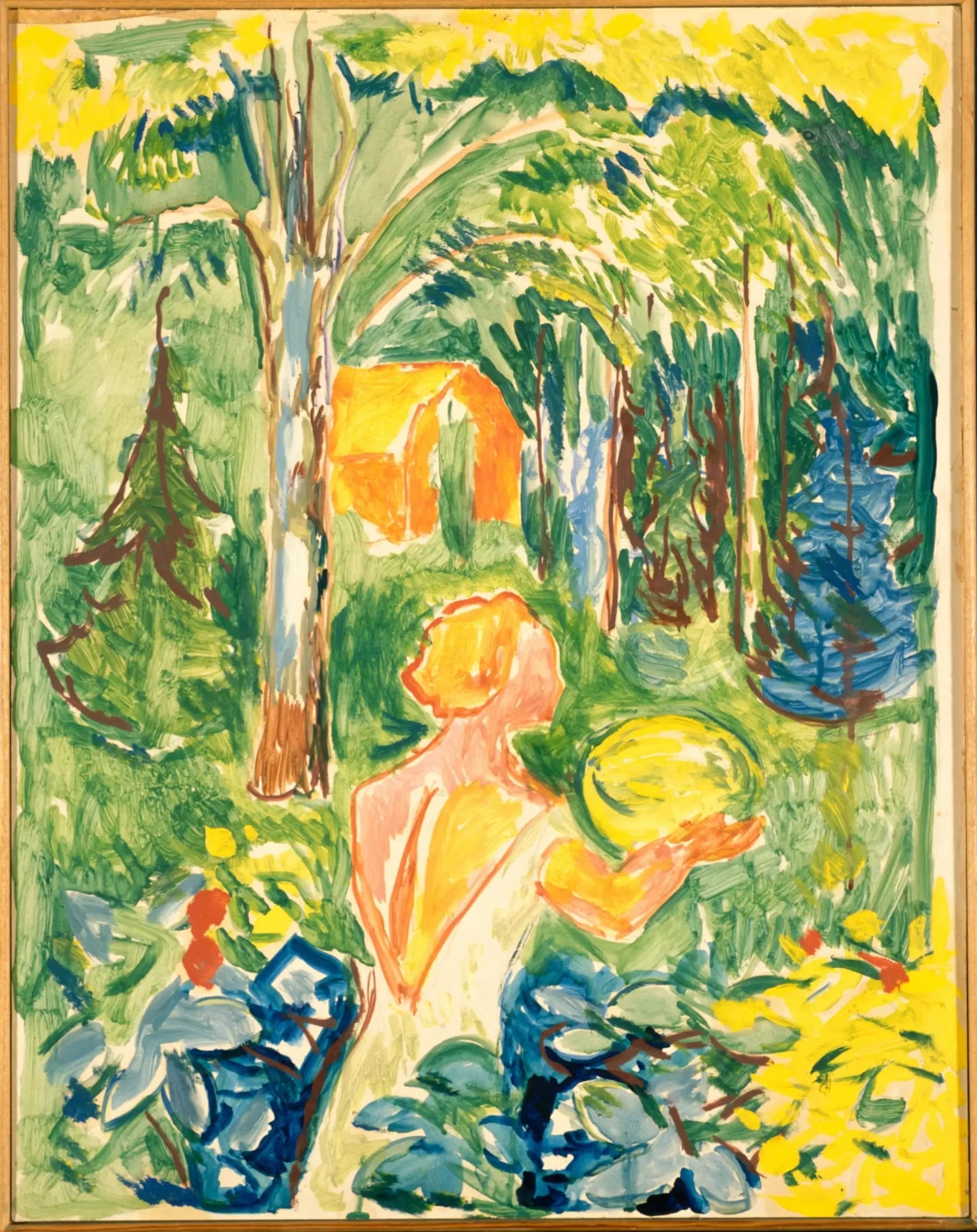 Femme au potiron - Edvard Munch image 1 reproduction de peinture à l’huile