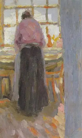 Woman at the Ironing - Kazimir Malevich