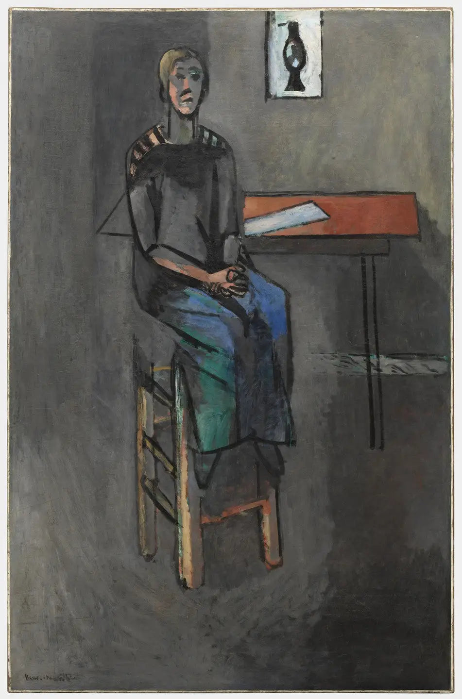 Femme au tabouret - Henri Matisse image 1 tableau peint à l’huile sur toile
