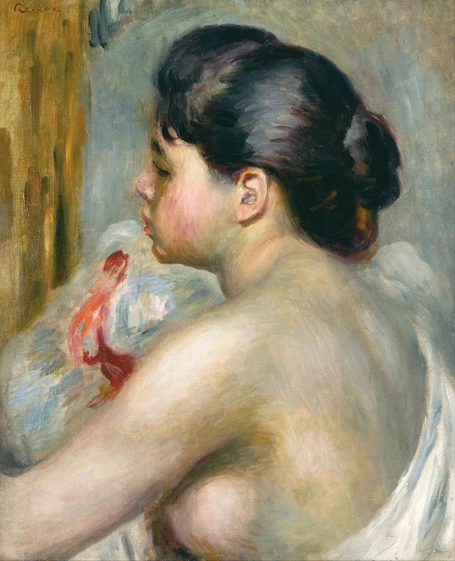Woman with Black Hair - Pierre-Auguste Renoir
