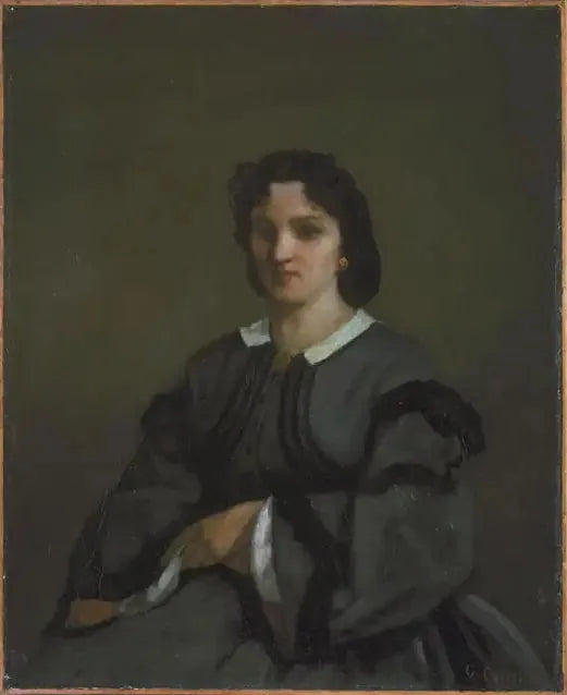 Woman with Gloves - Gustave Courbet