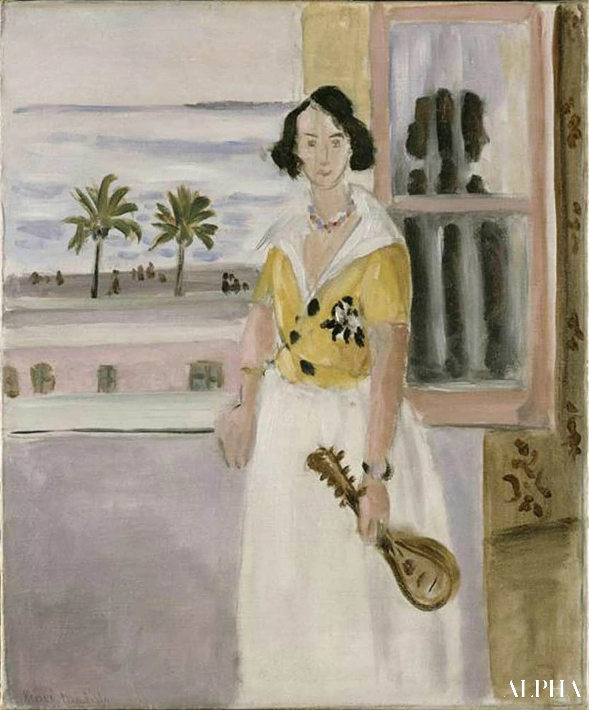 Woman with a Mandolin - Matisse - High-end reproductions of paintings and artworks