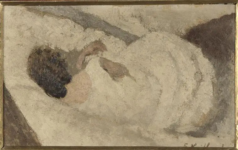 Woman lying on her back - Édouard Vuillard