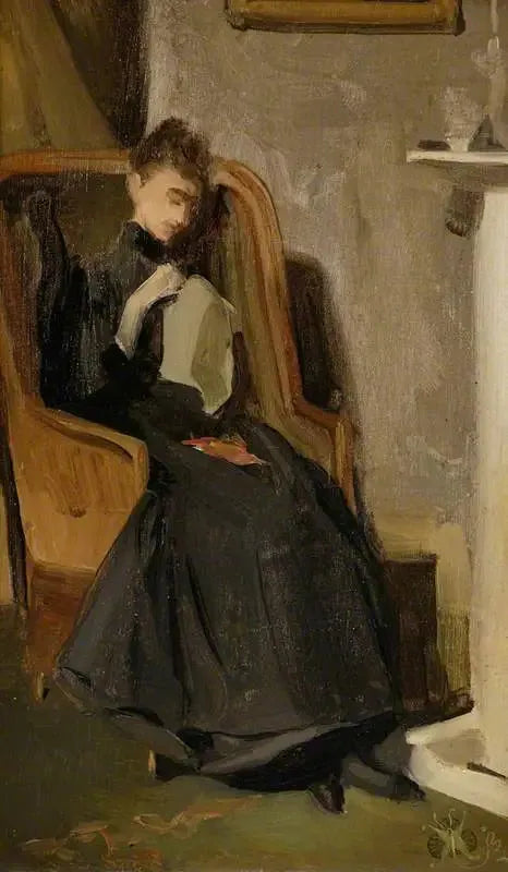 Woman Sewing - James Abbott McNeill Whistler