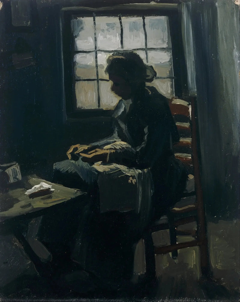 Woman Sewing - Vincent van Gogh