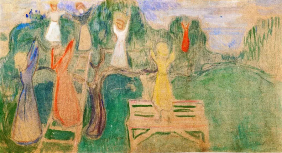 Woman Picking Fruits - Edvard Munch
