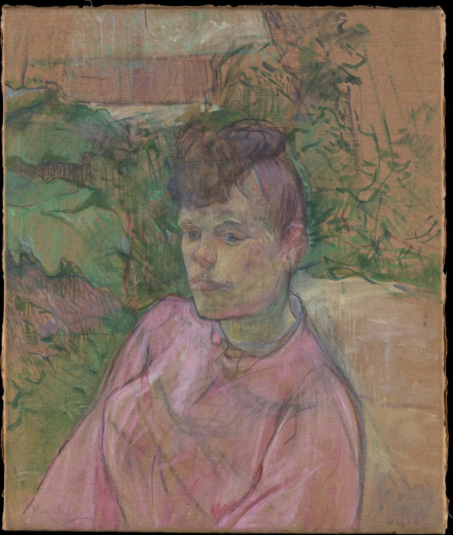 Woman in Monsieur Forest's Garden - Henri de Toulouse-Lautrec