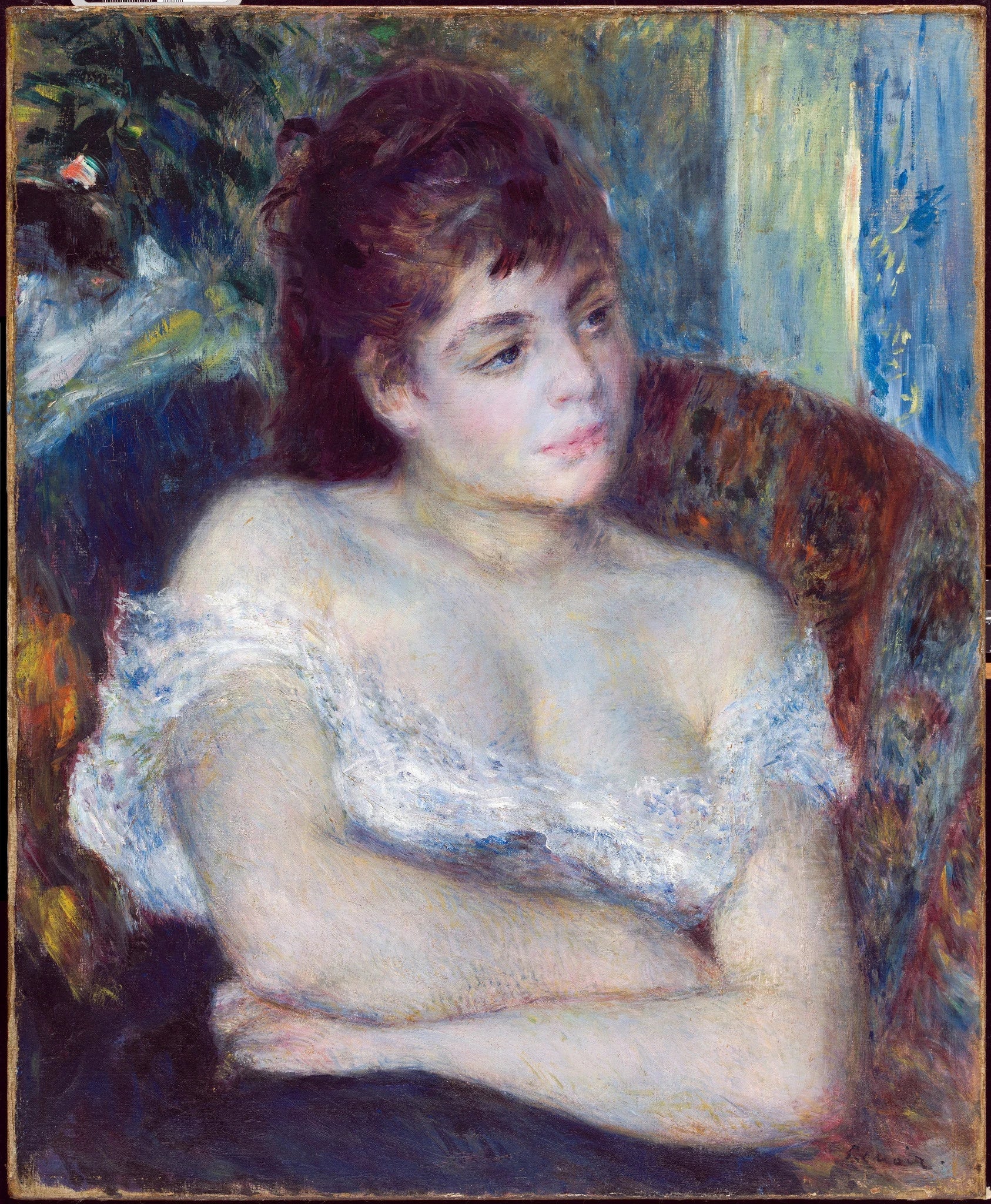 Femme dans un fauteuil de Pierre-Auguste Renoir, Detroit Institute of Arts 1985.24