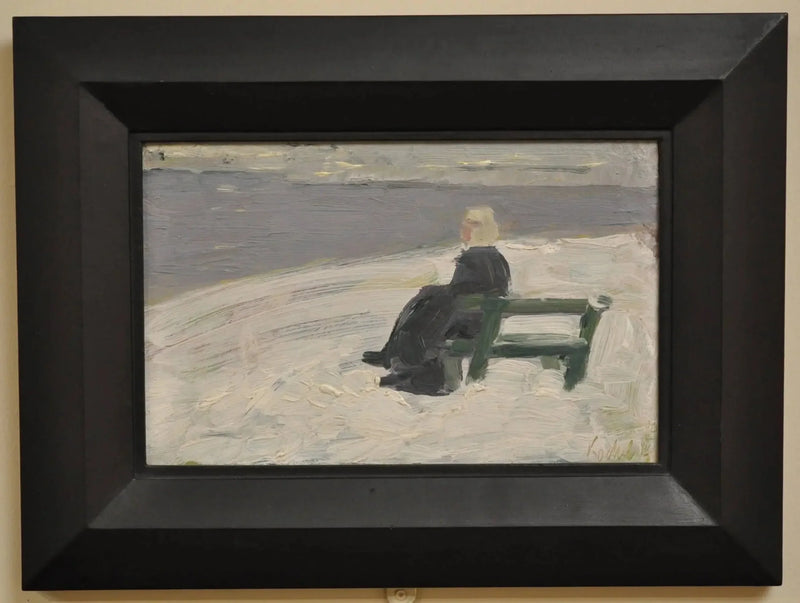 Woman in a Winter Landscape - Franz Marc