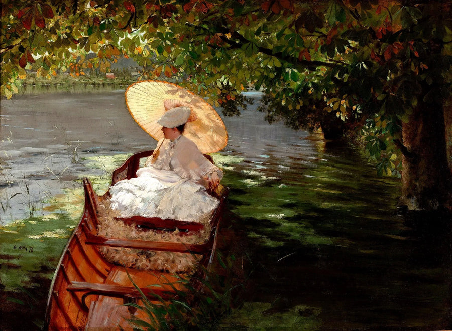 Woman in a Boat - Giuseppe De Nittis