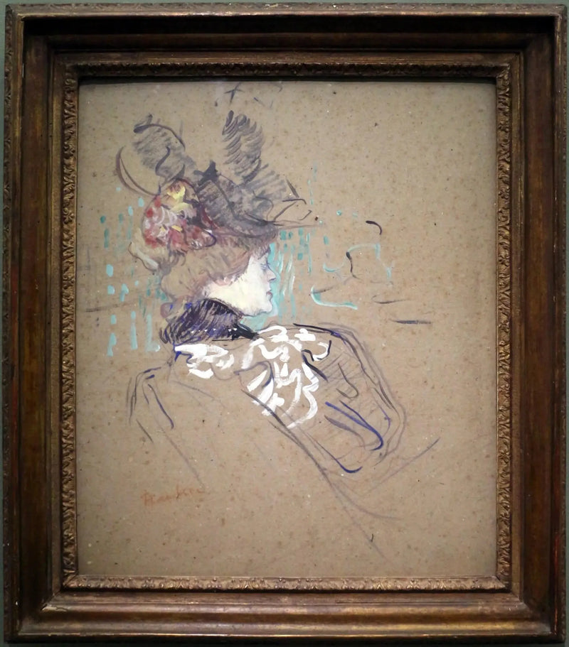 Woman in Profile - Henri de Toulouse-Lautrec