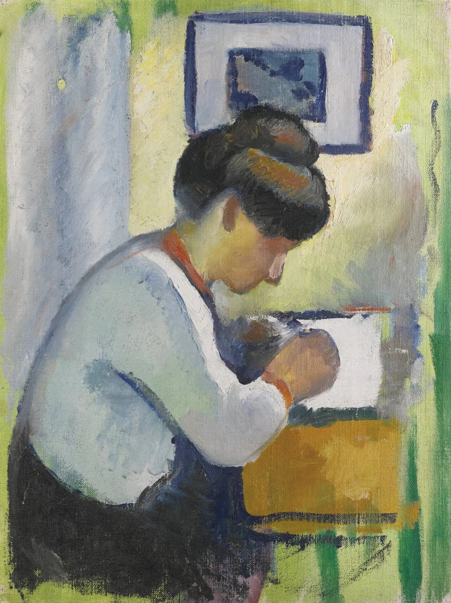Woman Writing - August Macke