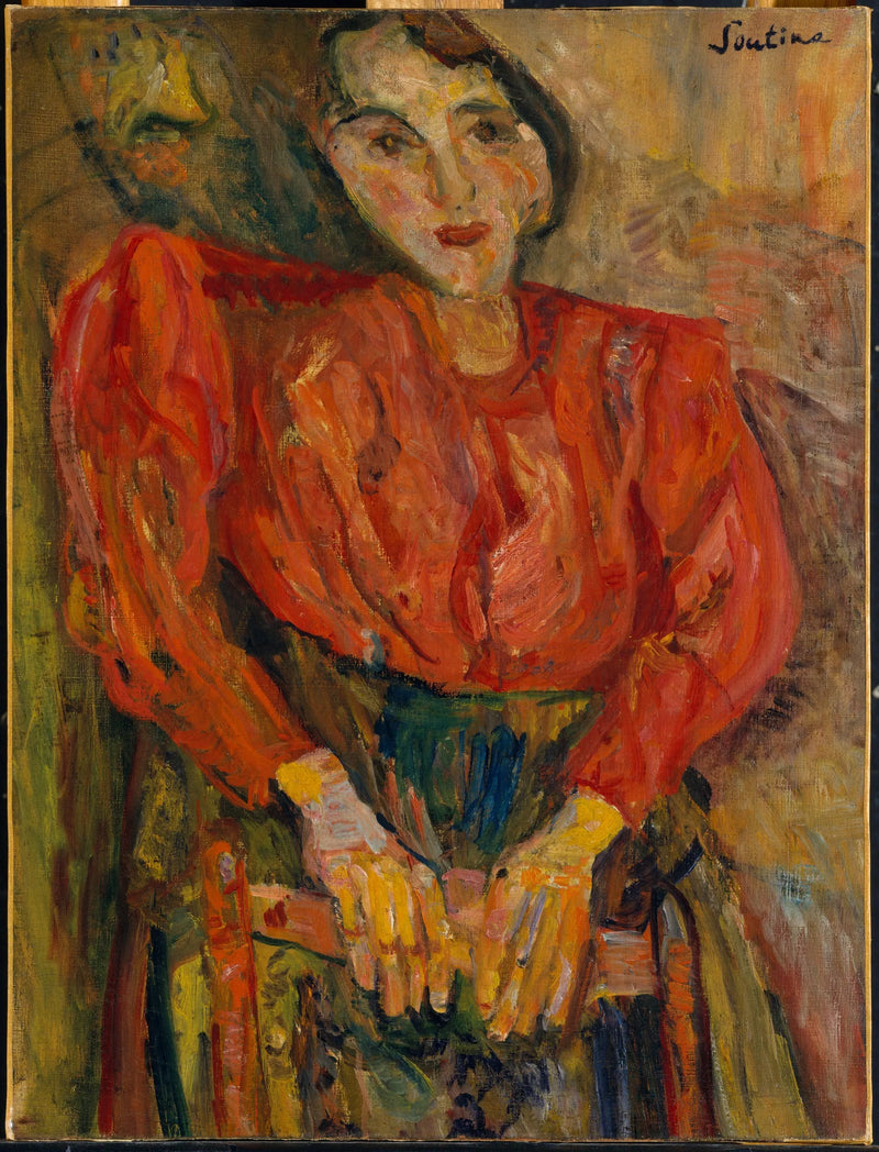 Woman in a Red Blouse - Chaim Soutine