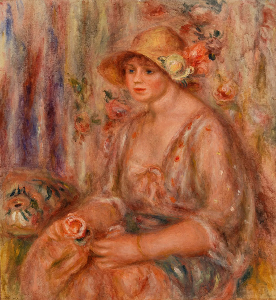 Woman in Muslin Dress - Pierre-Auguste Renoir
