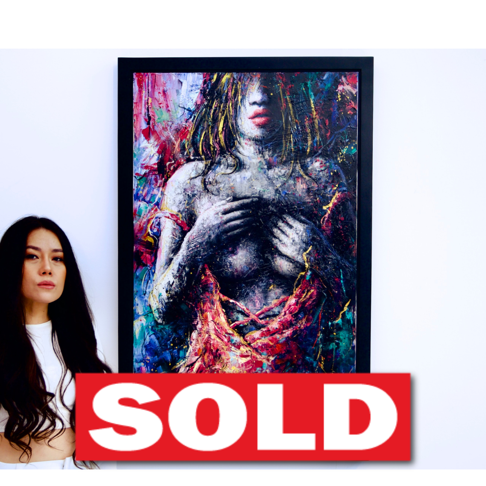 Woman in Pink Dress | 60 X 100 cm