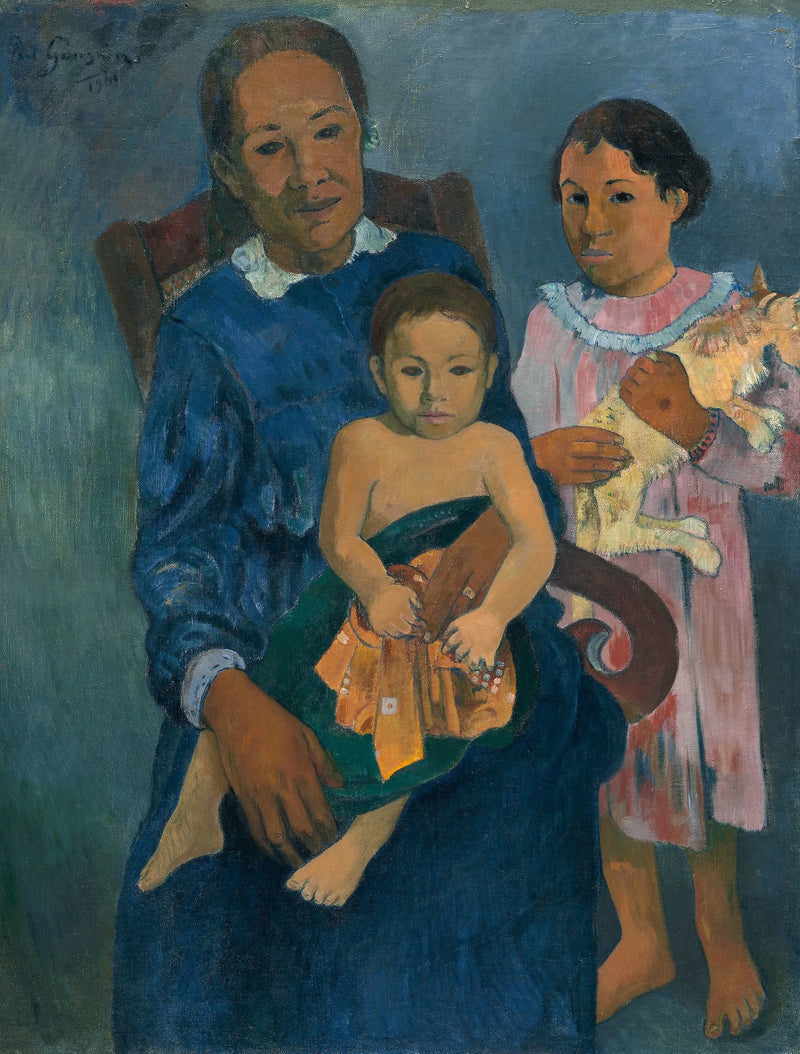 Woman and Two Children - Paul Gauguin