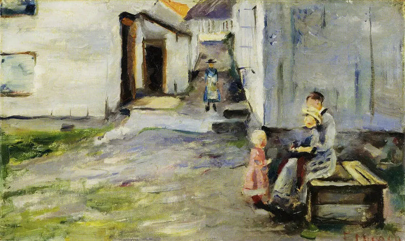 Woman and Children in Arendal - Edvard Munch