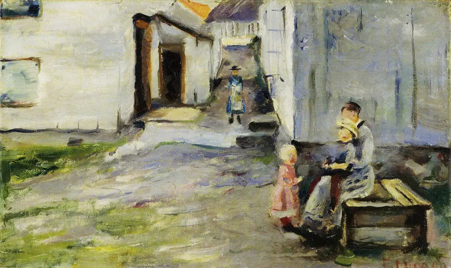 Woman and Children in Arendal - Edvard Munch