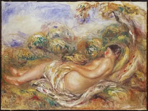 Woman Reclining in the Countryside - Pierre-Auguste Renoir