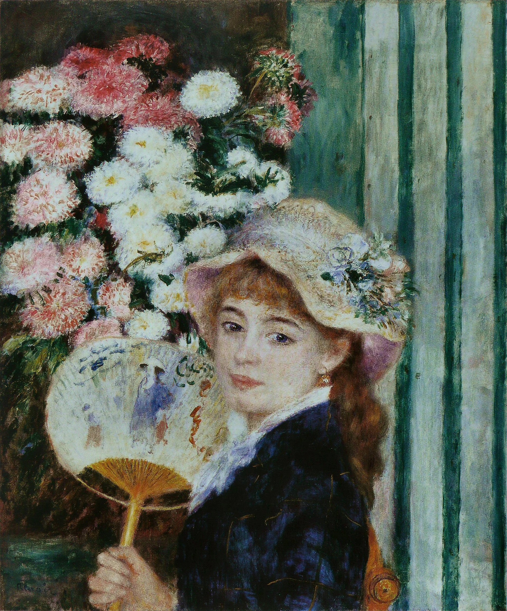 Femme à l’éventail peinte par Pierre-Auguste Renoir vers 1879