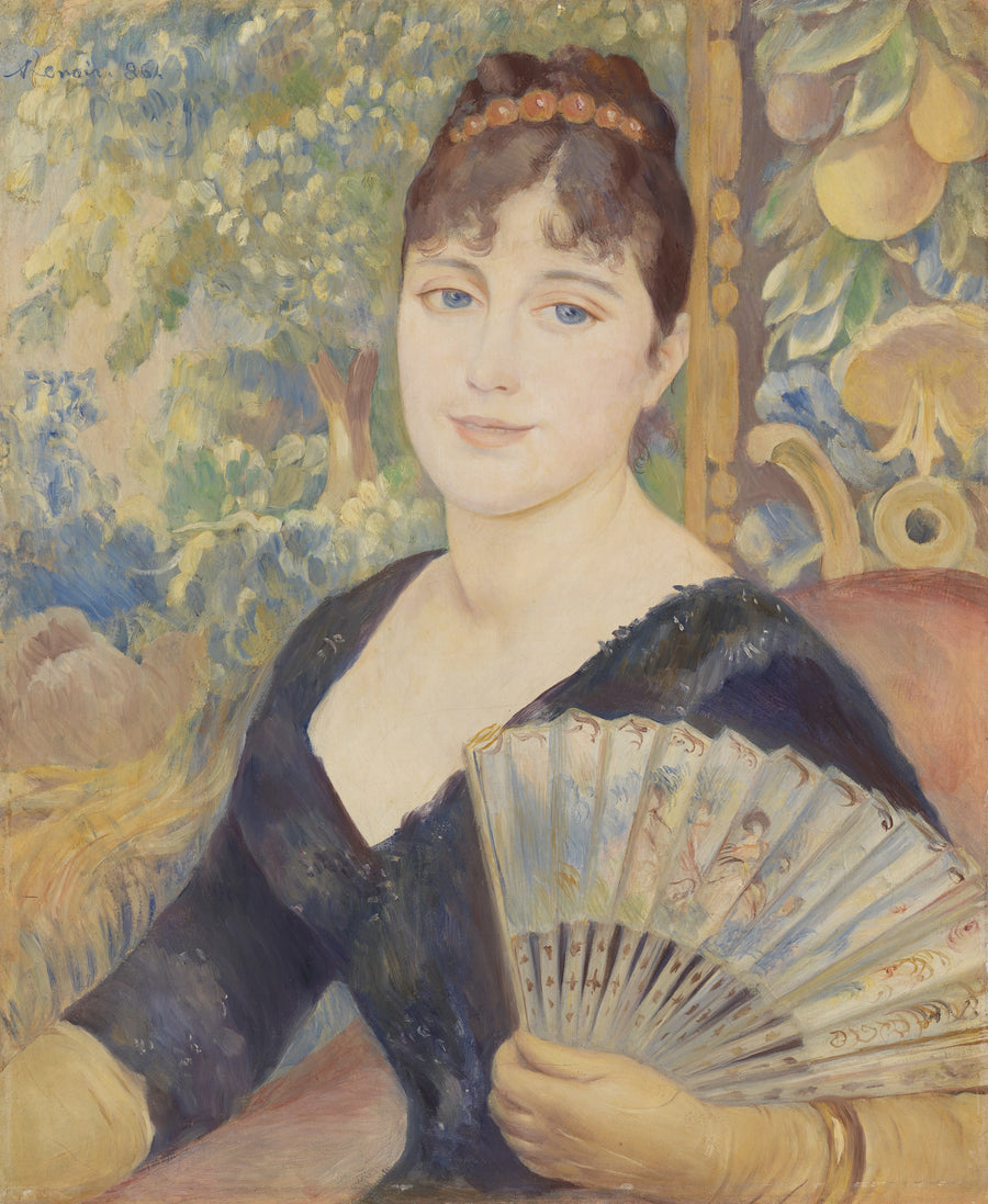 Woman with a Fan - Pierre-Auguste Renoir