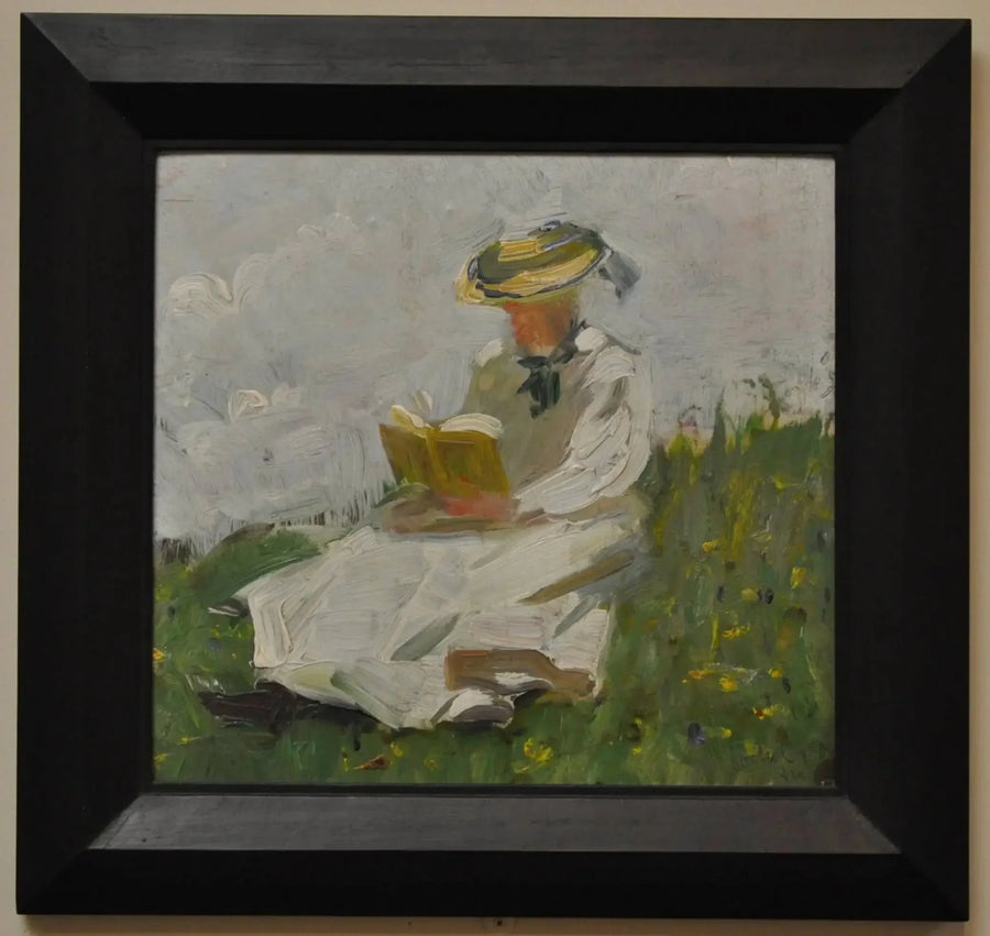 Woman Reading in the Green - Franz Marc