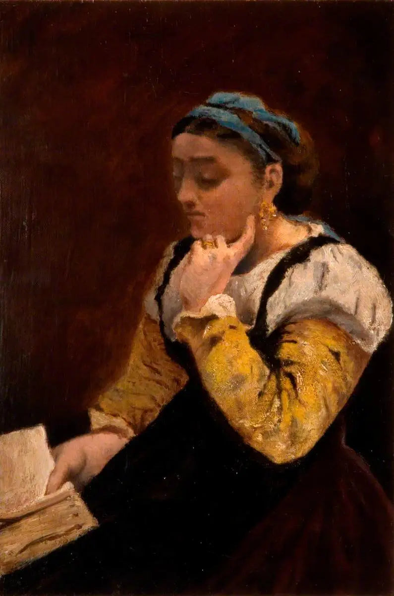 Woman Reading - Jean-Baptiste Camille Corot