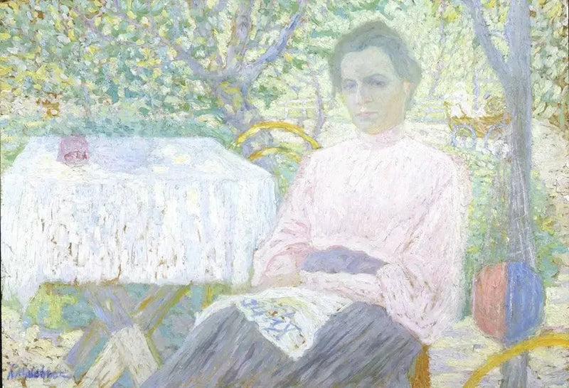 Woman reading a newspaper - Kazimir Malevich