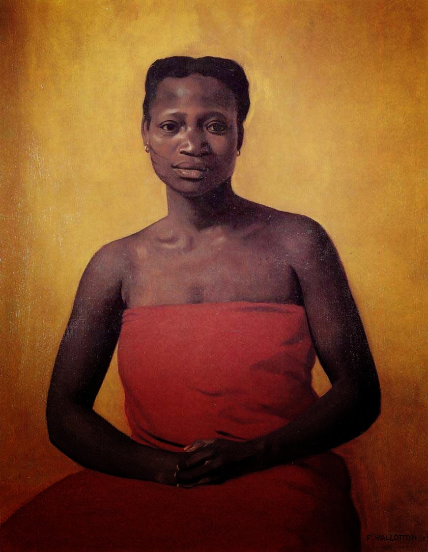 Front-facing Black Woman Sitting - Félix Vallotton