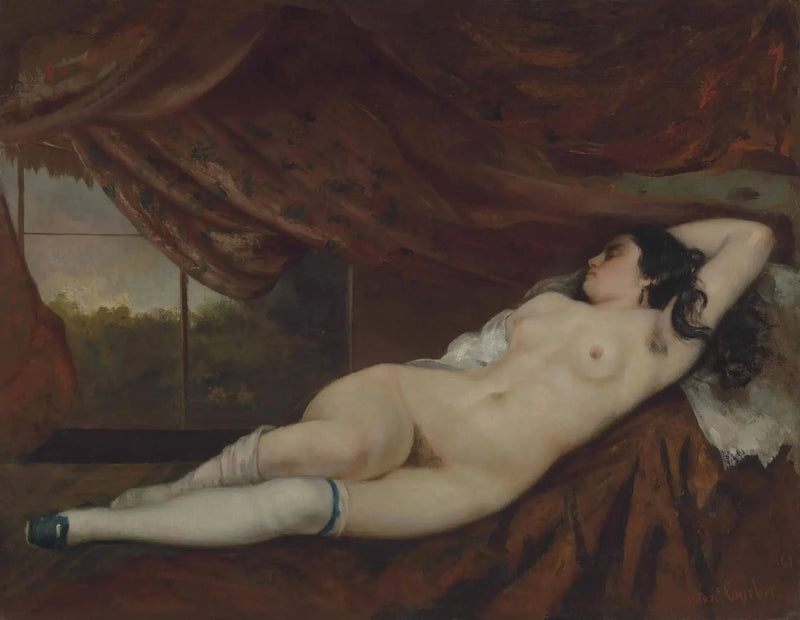 Nude Woman Lying Down - Gustave Courbet