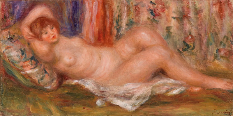 Reclining Nude Woman on Her Back - Pierre-Auguste Renoir