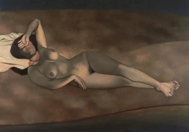 Nude woman lying on the sand - Félix Vallotton