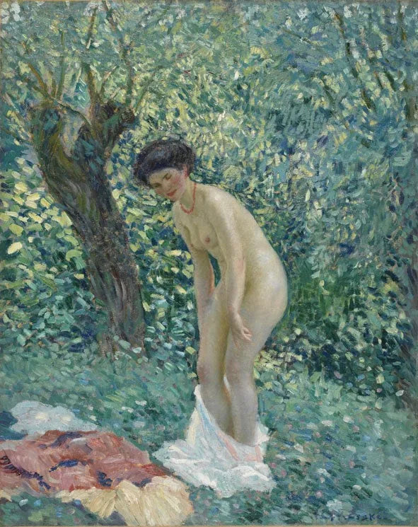 Nude Woman in a Thicket - Frederick Carl Frieseke