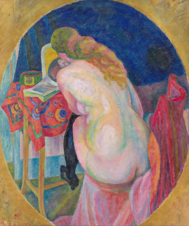 Nude Woman Reading - Robert Delaunay
