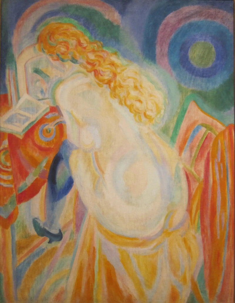 Nude Woman Reading - Robert Delaunay