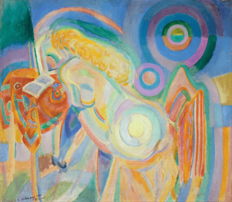 Nude Woman Reading - Robert Delaunay