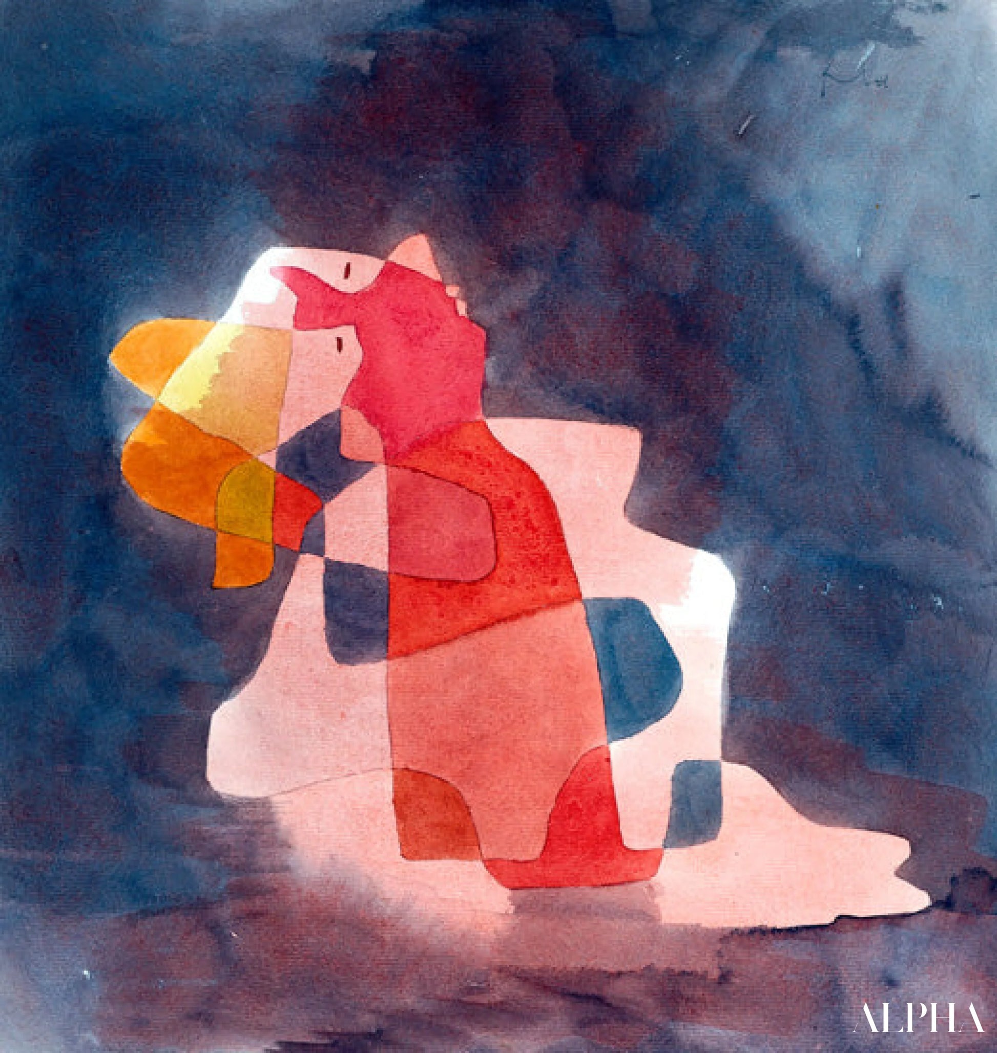 Femme penchée en arrière - Paul Klee - Reproductions de tableaux et peintures haut de gamme