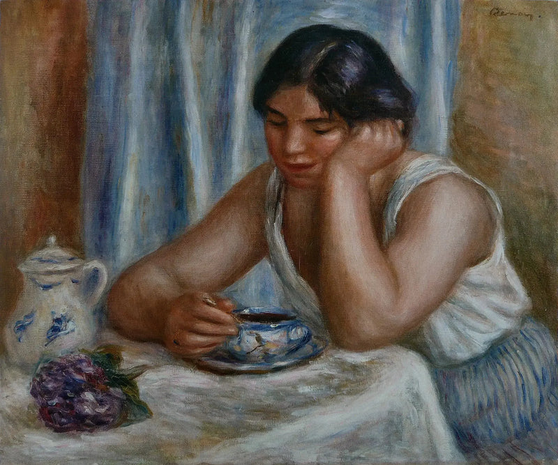 Woman Taking Chocolate - Pierre-Auguste Renoir
