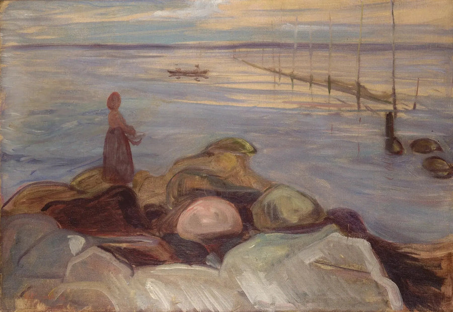 Woman by the Sea at Åsgardstrand - Edvard Munch