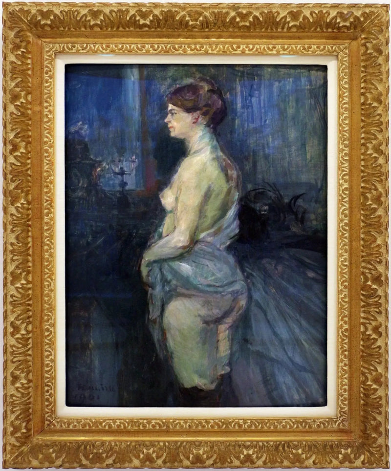 Woman Rolling Up Her Shirt - Henri de Toulouse-Lautrec