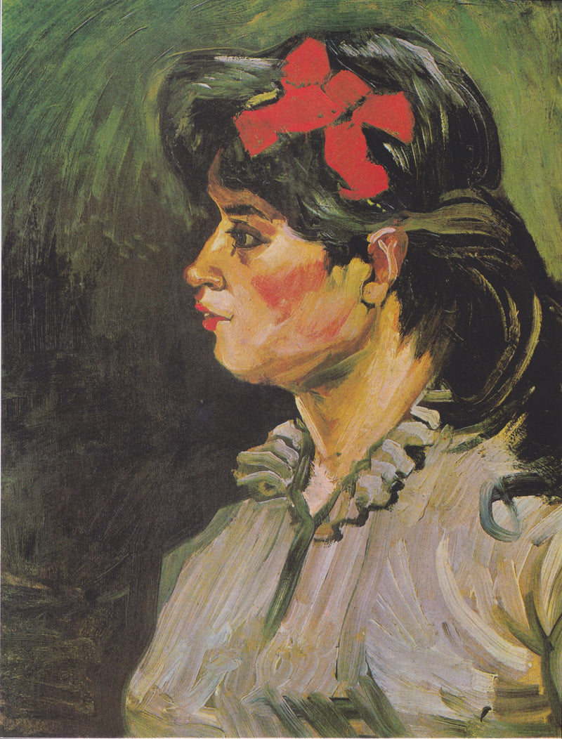 Woman with a red ribbon - Vincent van Gogh