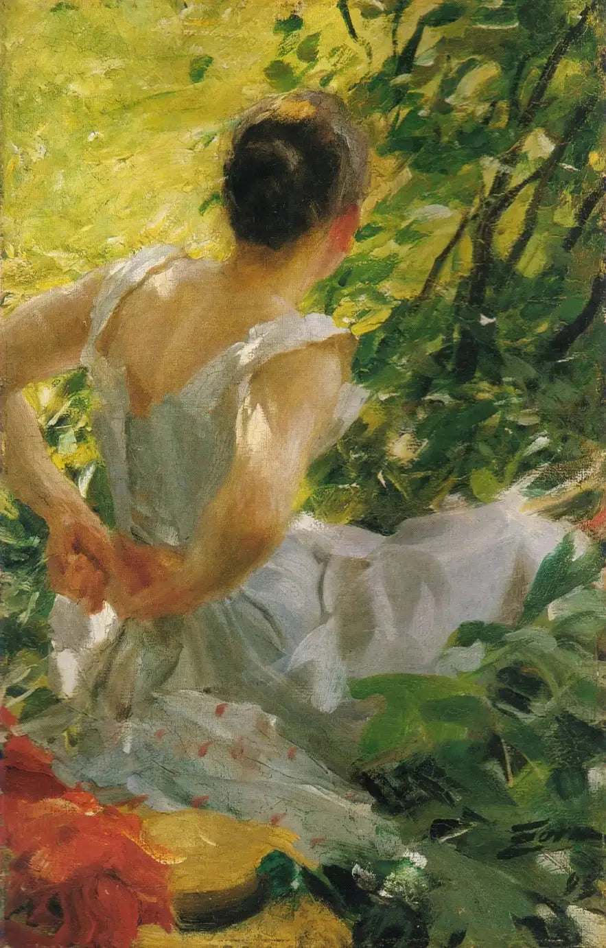 Woman Getting Dressed - Anders Zorn