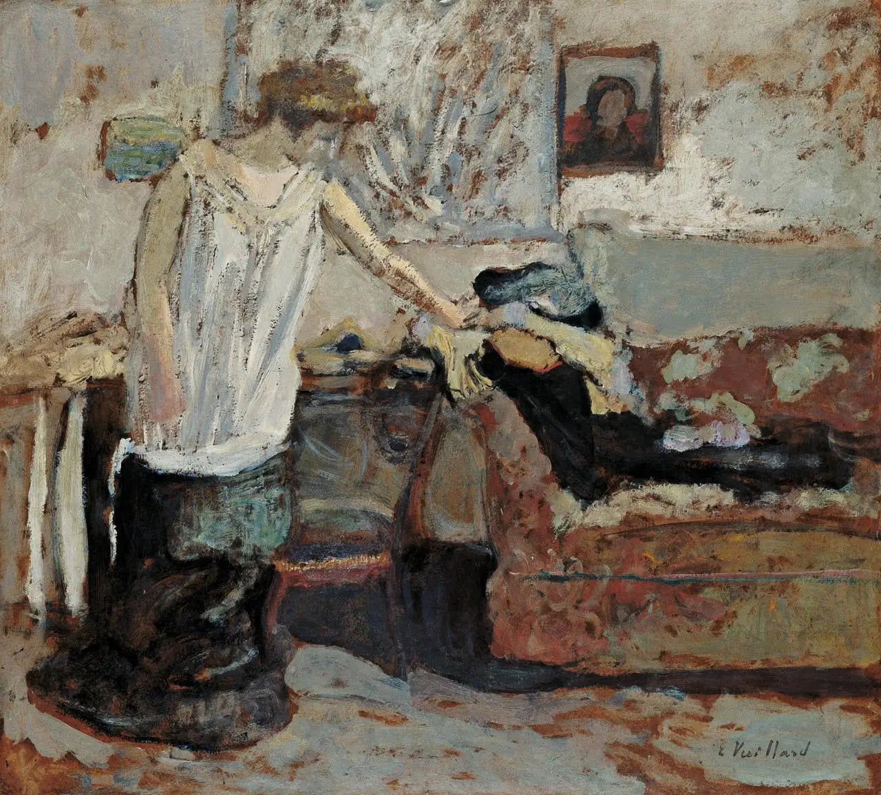 Femme se déshabillant - Édouard Vuillard - Alpha Reproduction
