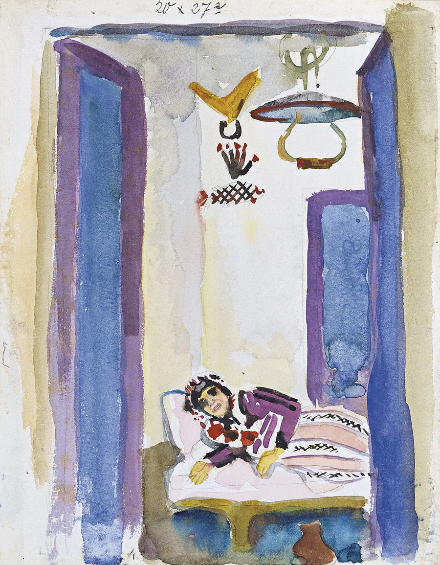 Woman on a Couch - August Macke