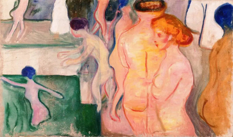Women at the Pool - Edvard Munch