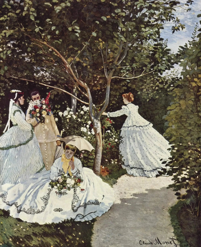 Women in the garden W67 - Claude Monet