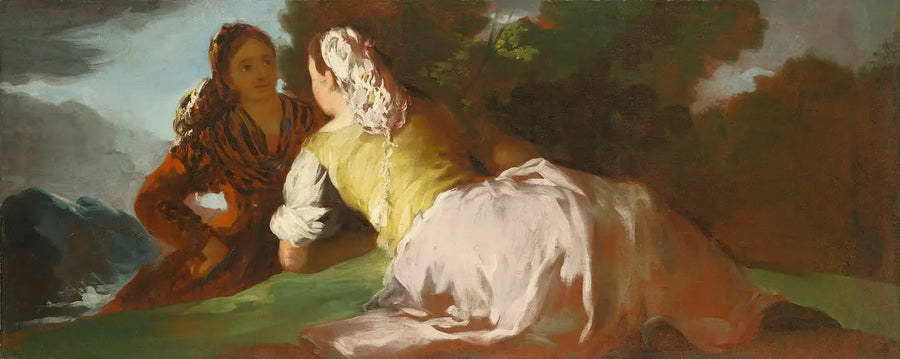 Conversing Women - Francisco de Goya