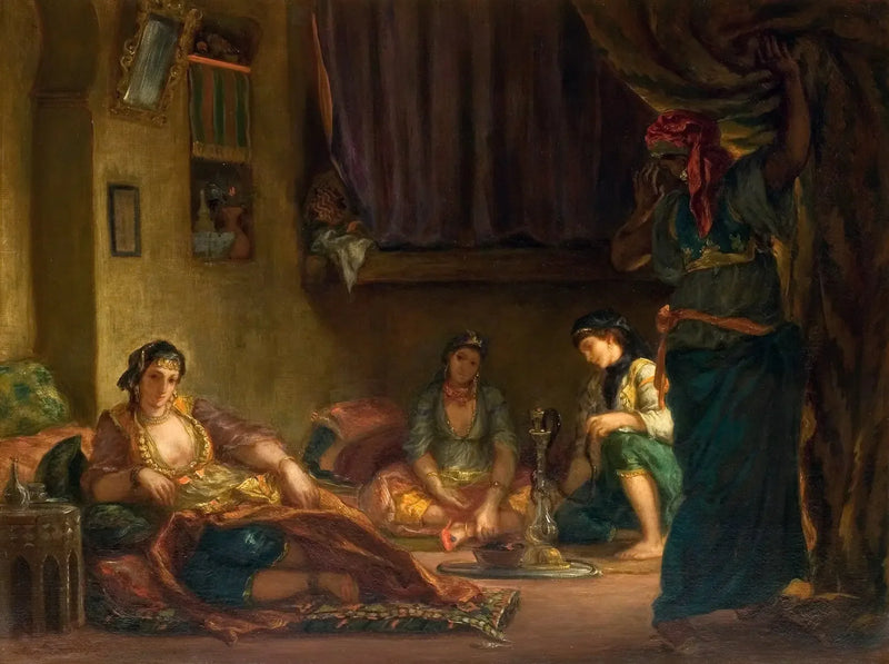 Women of Algiers in Their Interior - Eugène Delacroix