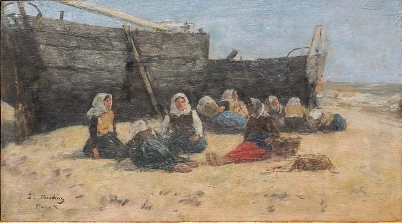 Fishermen's Wives at Rest - Eugène Boudin